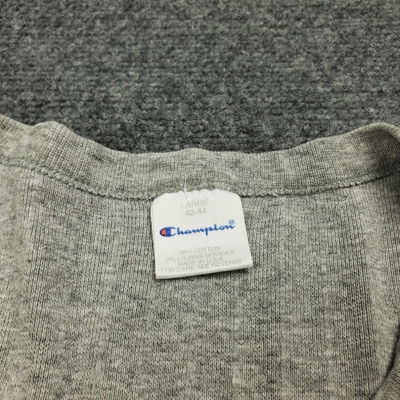 Vintage 90s Champion Thermal Shirt Mens Large Ribbed Baselayer Long Sleeve USA - Picture 4 of 8